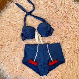Fables By Barrie Vintage Style Pin Up Bikini
